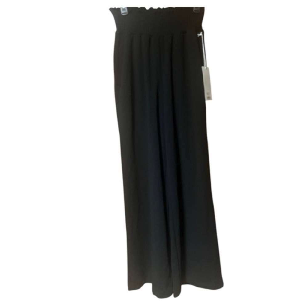 BBJ Los Angeles Crepe Soft Knit High‎ Rise Wide Leg Trousers NWT
